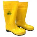 YELLOW SAFETY RUBBER BOOTS WITH STEEL TOE&STEEL PL...