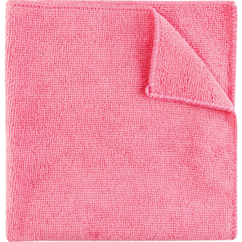 40X40CM ECONOMY PINK MICROFIBRE CLOTH 36G