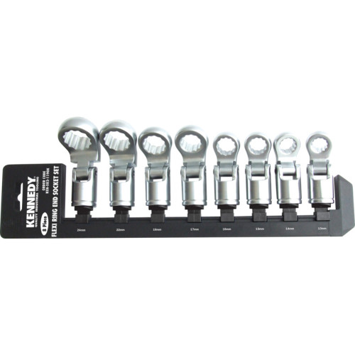 1/2IN. FLEXI-RING END SOCKETS SET, METRIC, SET OF 8