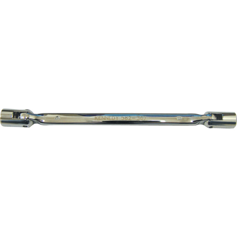 16 X 17MM, METRIC, SWIVEL HEAD SOCKET WRENCH, 240MM, STEEL