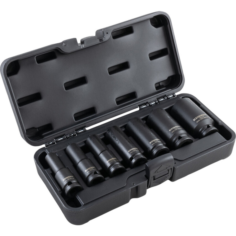 1/2IN. DRIVE DEEP IMPACT SOCKET SET, 7 PIECE