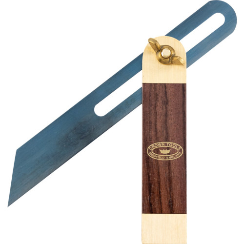 190MM, BEVEL, WALNUT/BRASS, GRADUATION 9IN.