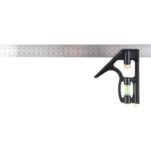 300MM, COMBINATION SQUARE & RULE, ALUMINIUM, GRADUATION 12IN.
