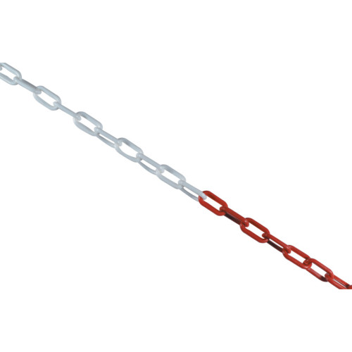 CHAIN BARRIER, POLYETHYLENE, RED/WHITE