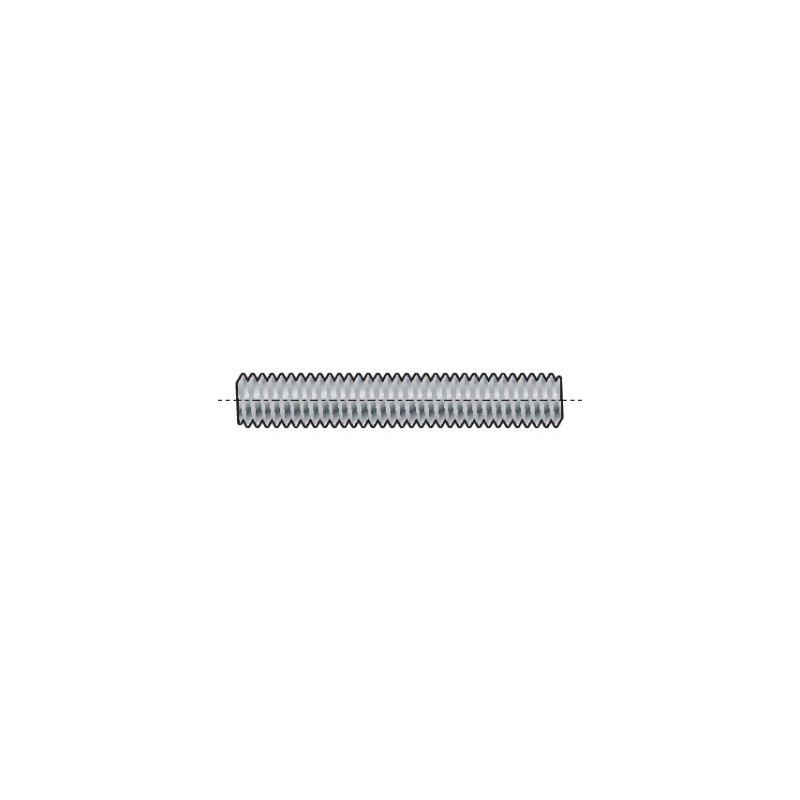 THREADED ROD, HIGH TENSILE STUDDING, STEEL, 10.9, PLAIN, M12 X 1000MM