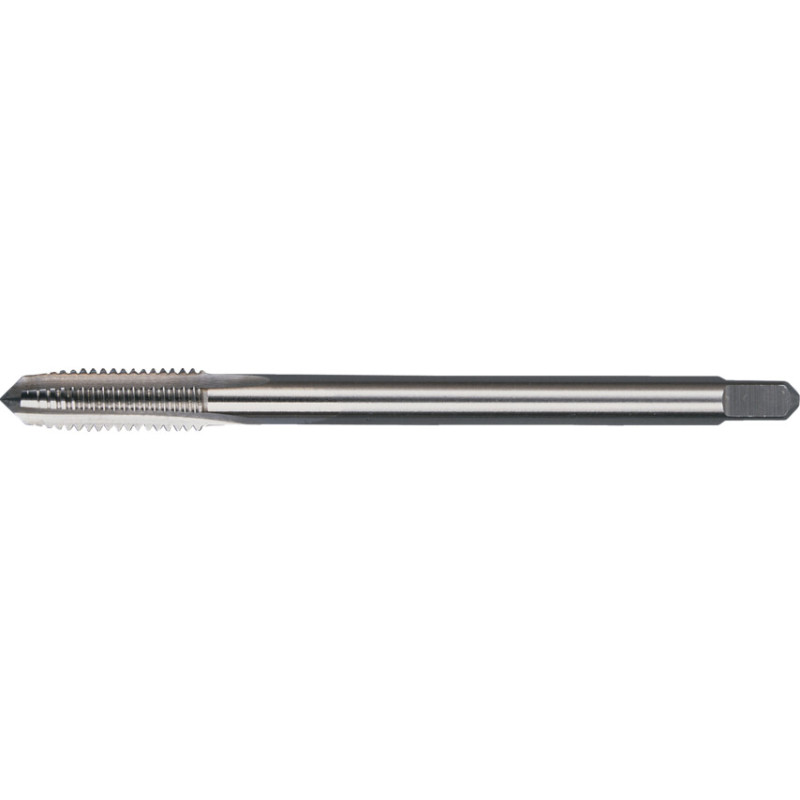 PLUG TAP, 10MM X 1.5MM, STRAIGHT FLUTE EXTENSION, METRIC COARSE, HIGH SPEED STEEL, BRIGHT