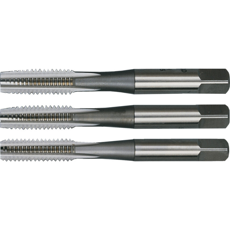 HAND TAP SET , 1/4IN. X 26, BSF, HIGH SPEED STEEL, BRIGHT, SET OF 3
