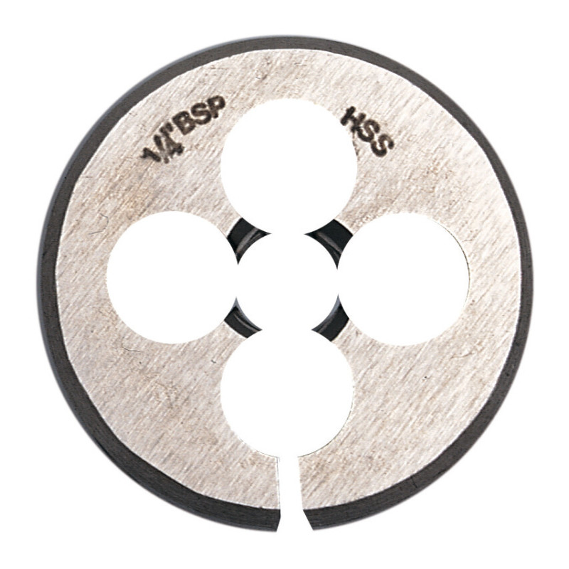 BSPF, THREADING DIE, 3/8IN. X 19, HIGH SPEED STEEL, RIGHT HAND