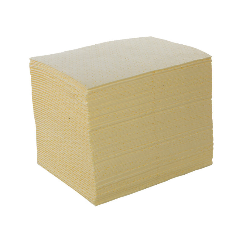 CHEMICAL ABSORBENT PADS, 50L PER PACK ABSORBENT CAPACITY, 50 X 40CM, PACK OF 200