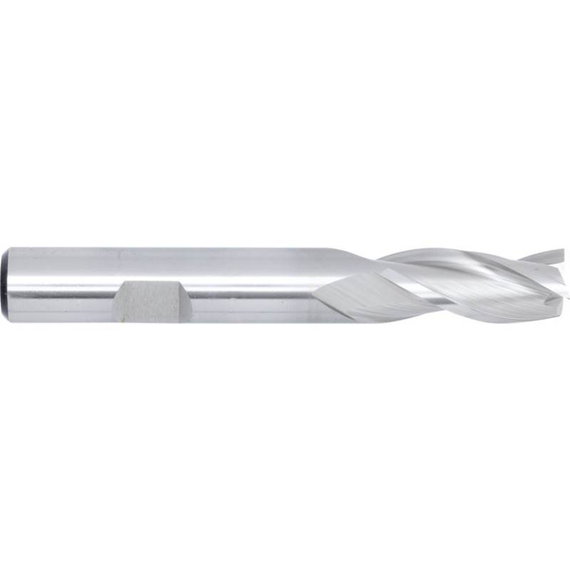6, REGULAR, SLOT DRILL, 10MM, 3FL, WELDON FLAT SHANK, COBALT HIGH SPEED STEEL, UNCOATED