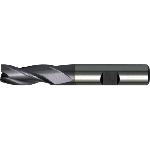 6, REGULAR, SLOT DRILL, 12MM, 3FL, WELDON FLAT SHANK, COBALT HIGH SPEED STEEL, TICN