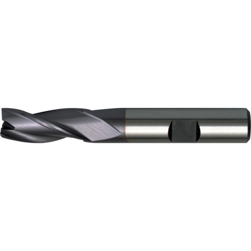6, REGULAR, SLOT DRILL, 12MM, 3FL, WELDON FLAT SHANK, COBALT HIGH SPEED STEEL, TICN