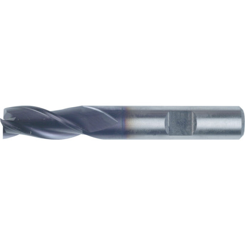 6, REGULAR, SLOT DRILL, 12MM, 3FL, WELDON FLAT SHANK, COBALT HIGH SPEED STEEL, TIALN